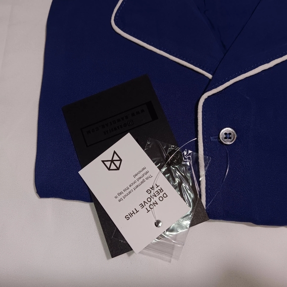 Unisex sleep raw pant/shirt top and bottom smooth material rawgear blue los ange - Picture 4 of 11